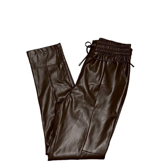 Love Tree Brown Faux Leather Pants(Size Medium) - Picture 2 of 7
